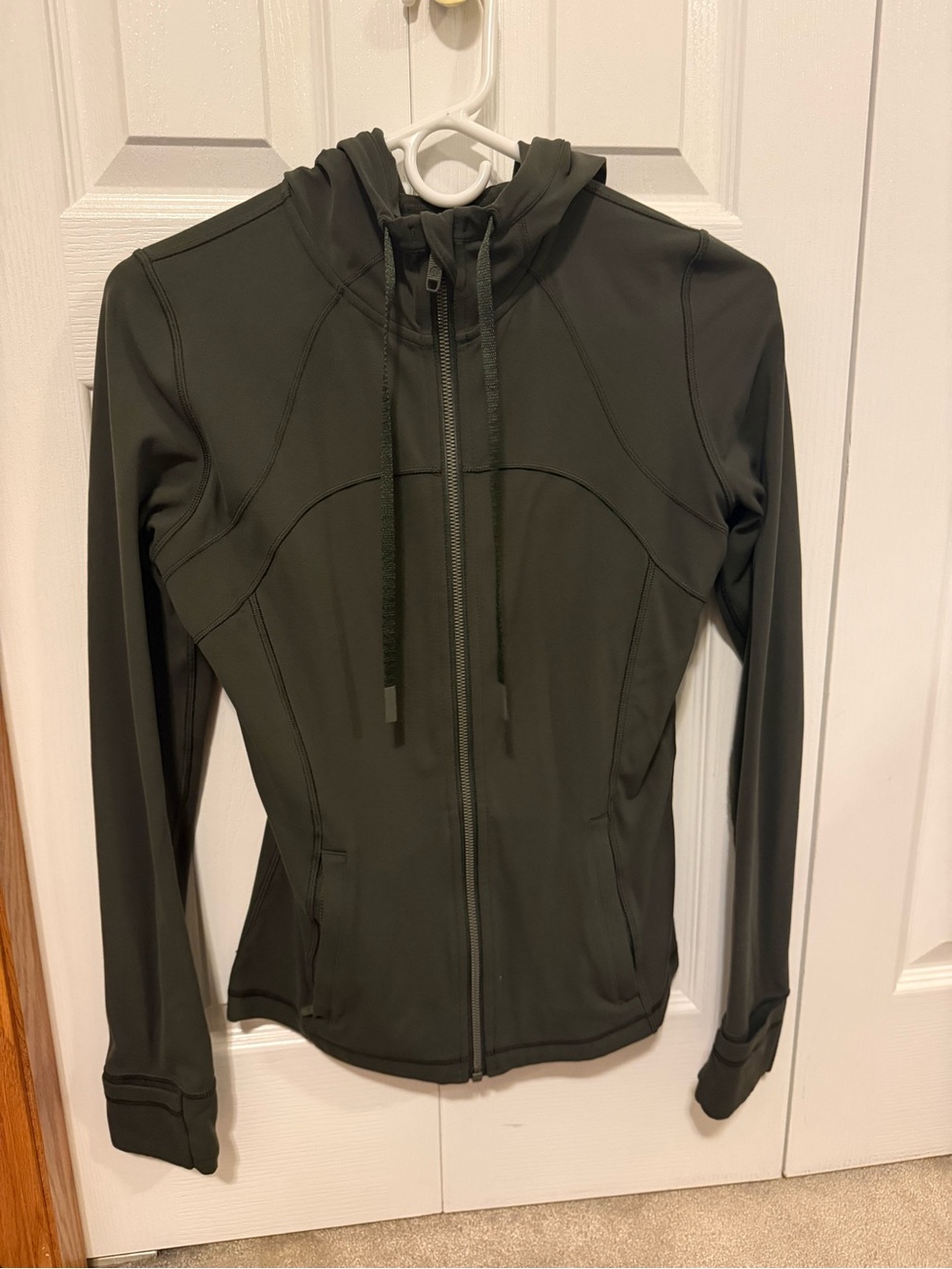 Lululemon Army Green Hooded Define Jacket